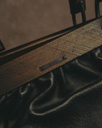 -SPECIAL- “GUCCI“ 90’s-00’s Structured frame gathered leather handbag
