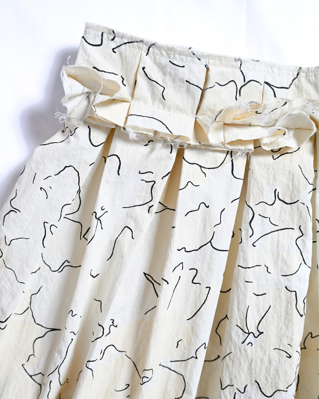 PLAN C/ Big Blooms cotton Popeline Long Skirt
