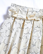 PLAN C/ Big Blooms cotton Popeline Long Skirt