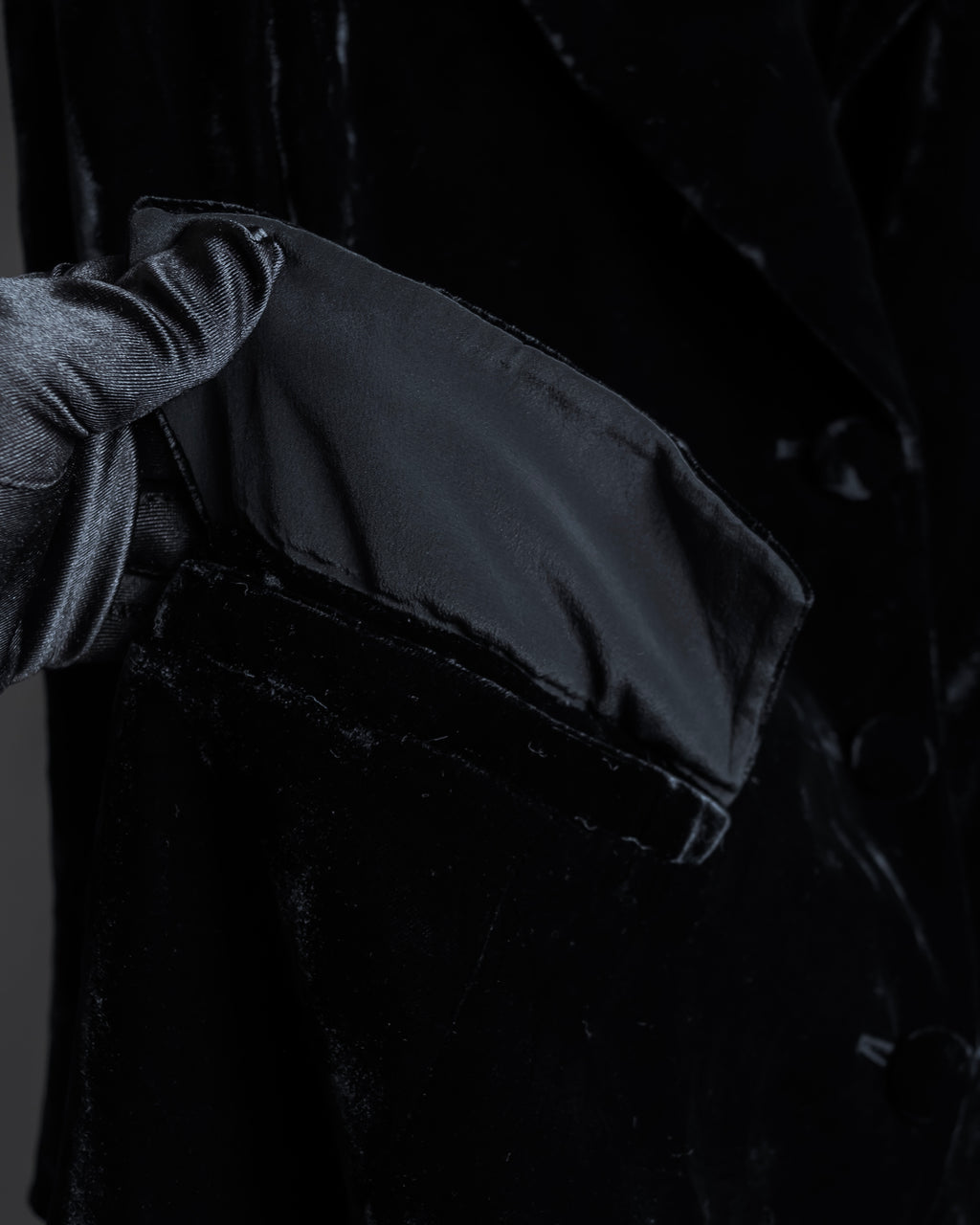 "ERREUNO" Relaxed tailored velour jacket