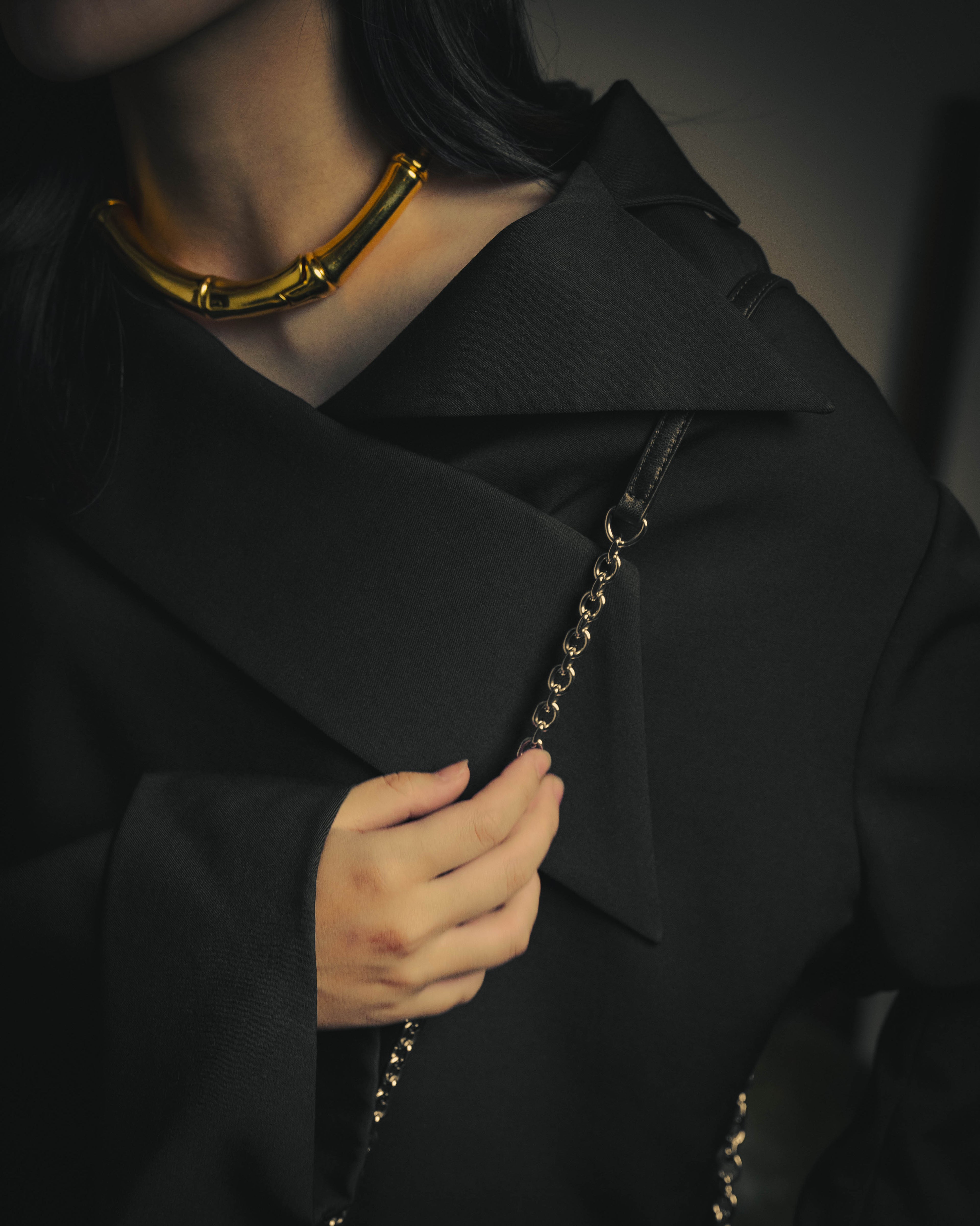 –SPECIAL– "Maison Margiela" 2020's Quilted leather chain shoulder bag