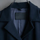 "PRADA" Short length tailored jacket & cropped skirt navy color set up