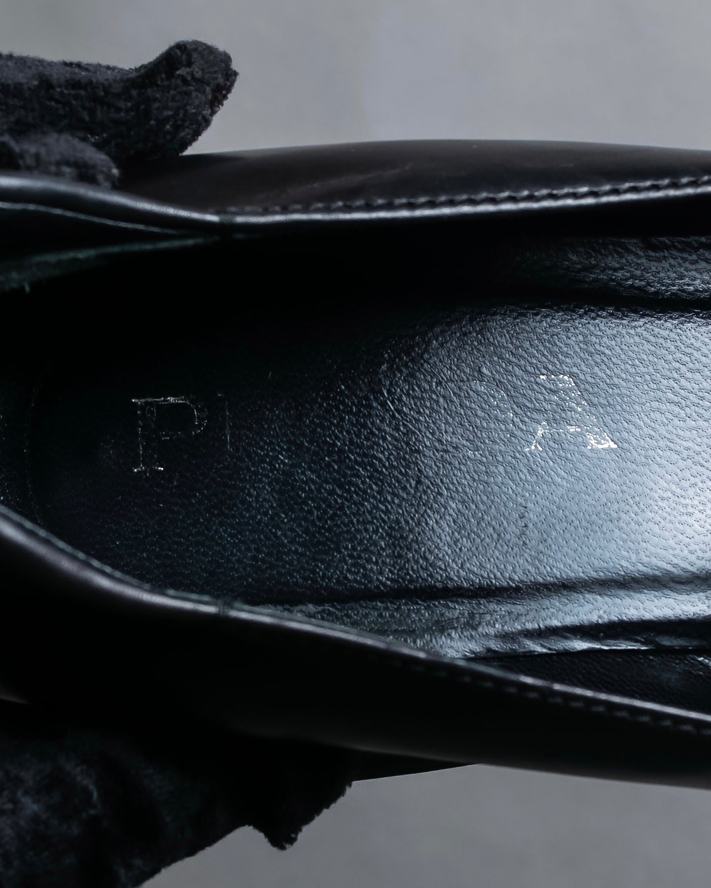 "PRADA" Chunky sole thick sole square toe loafers