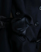 "MIU MIU" Crest brooch design belted trench coat