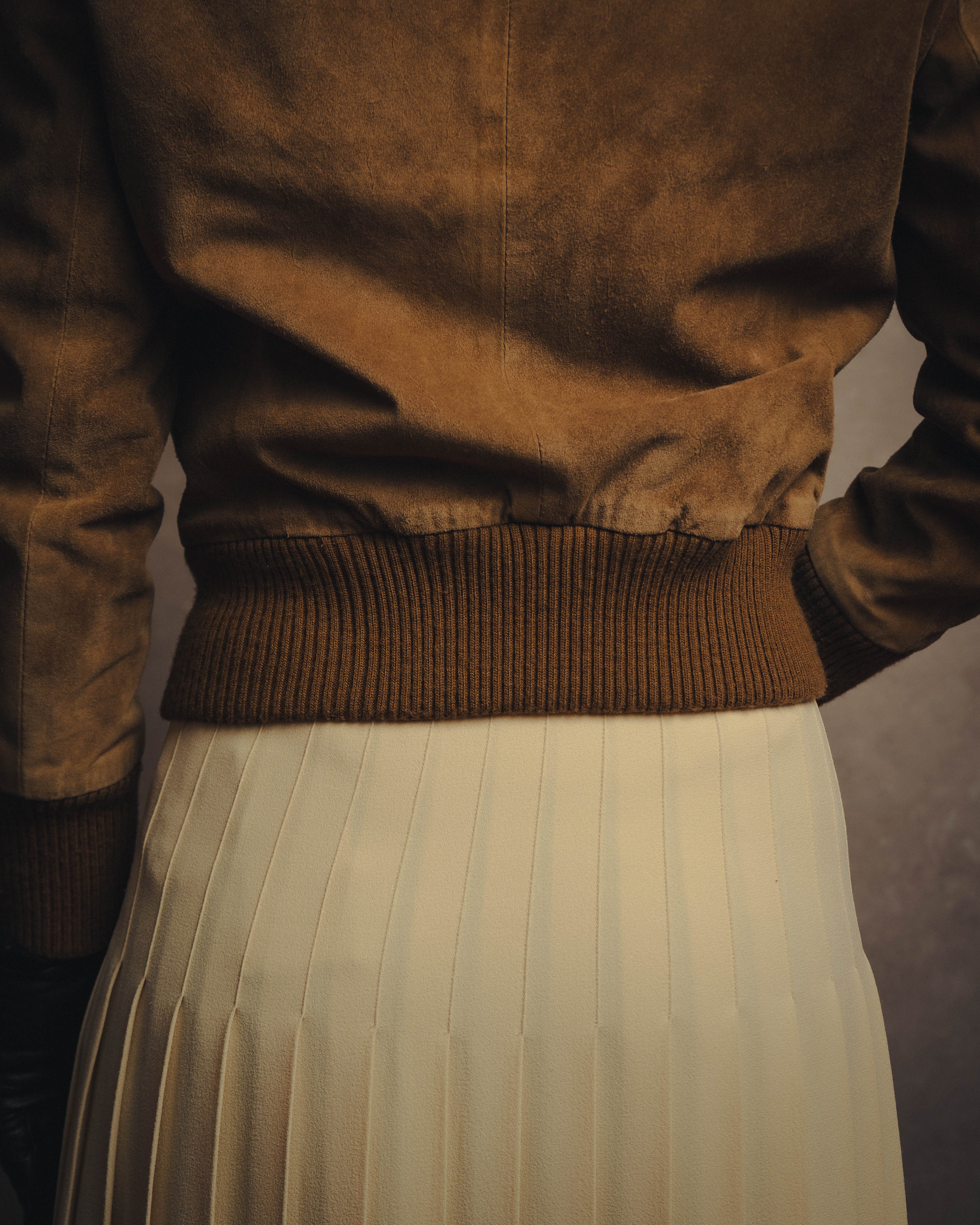 -SPECIAL- “GUCCI” 70’s-80’s Bovine suede bomber jacket