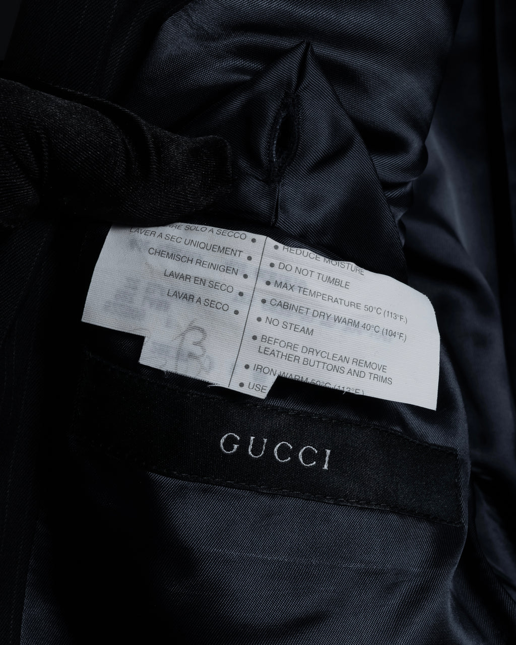 "GUCCI" 90's Elegant suiting pinstripe set up