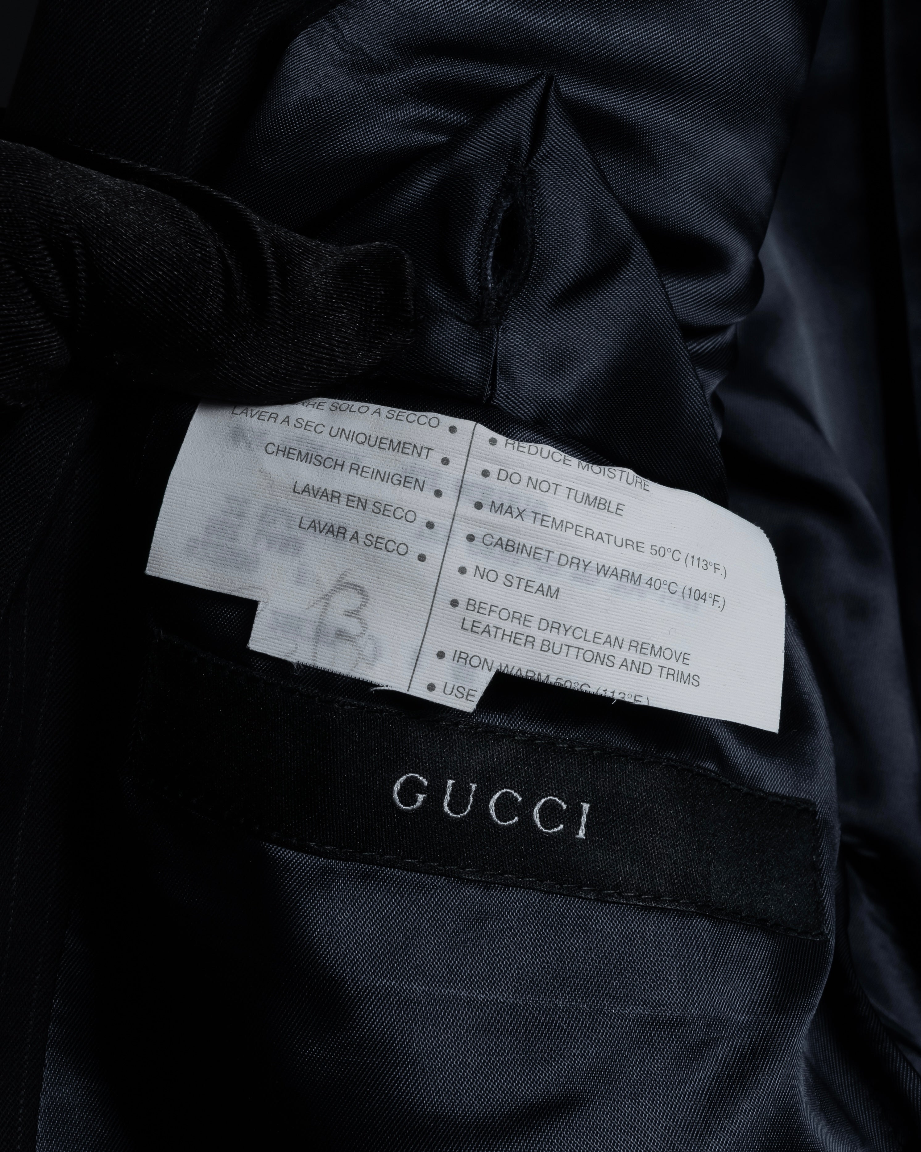 "GUCCI" 90's Elegant suiting pinstripe set up