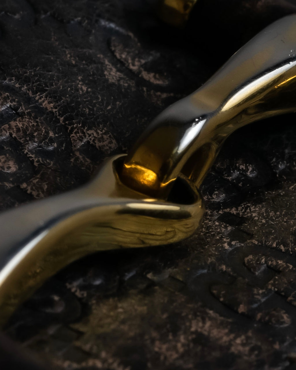 "GUCCI" GG mark embossed leather horsebit long wallet