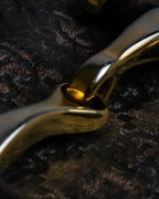 "GUCCI" GG mark embossed leather horsebit long wallet