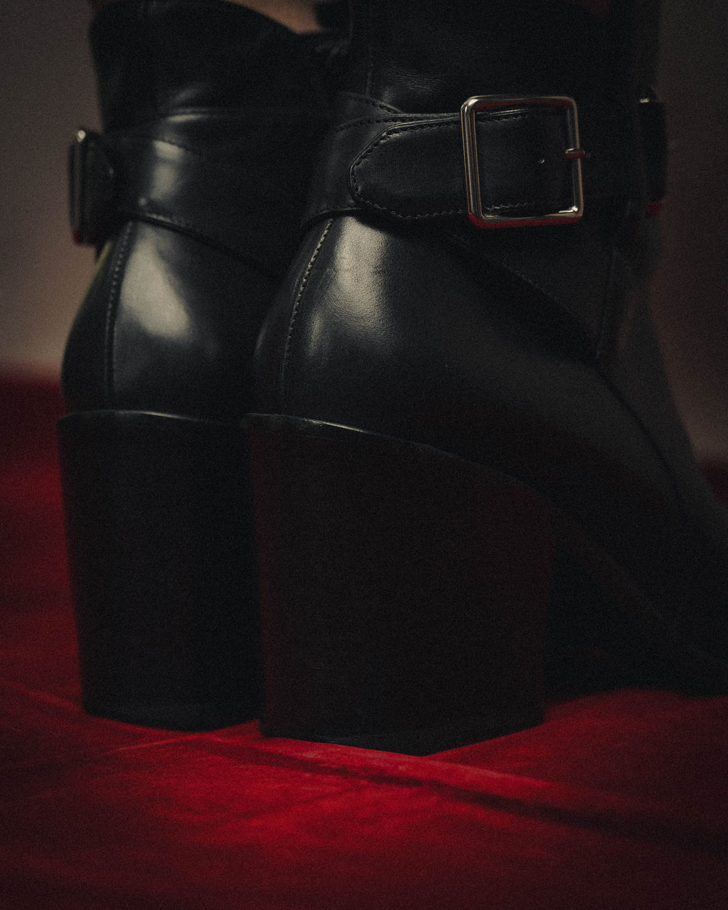 -SPECIAL- “BALENCIAGA” 2014-16’s Metal bar leather ankle boots