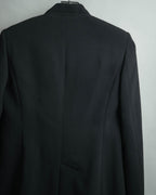 "EMILIO PUCCI" 00's-10's Gold buttoned tailored wool blazer