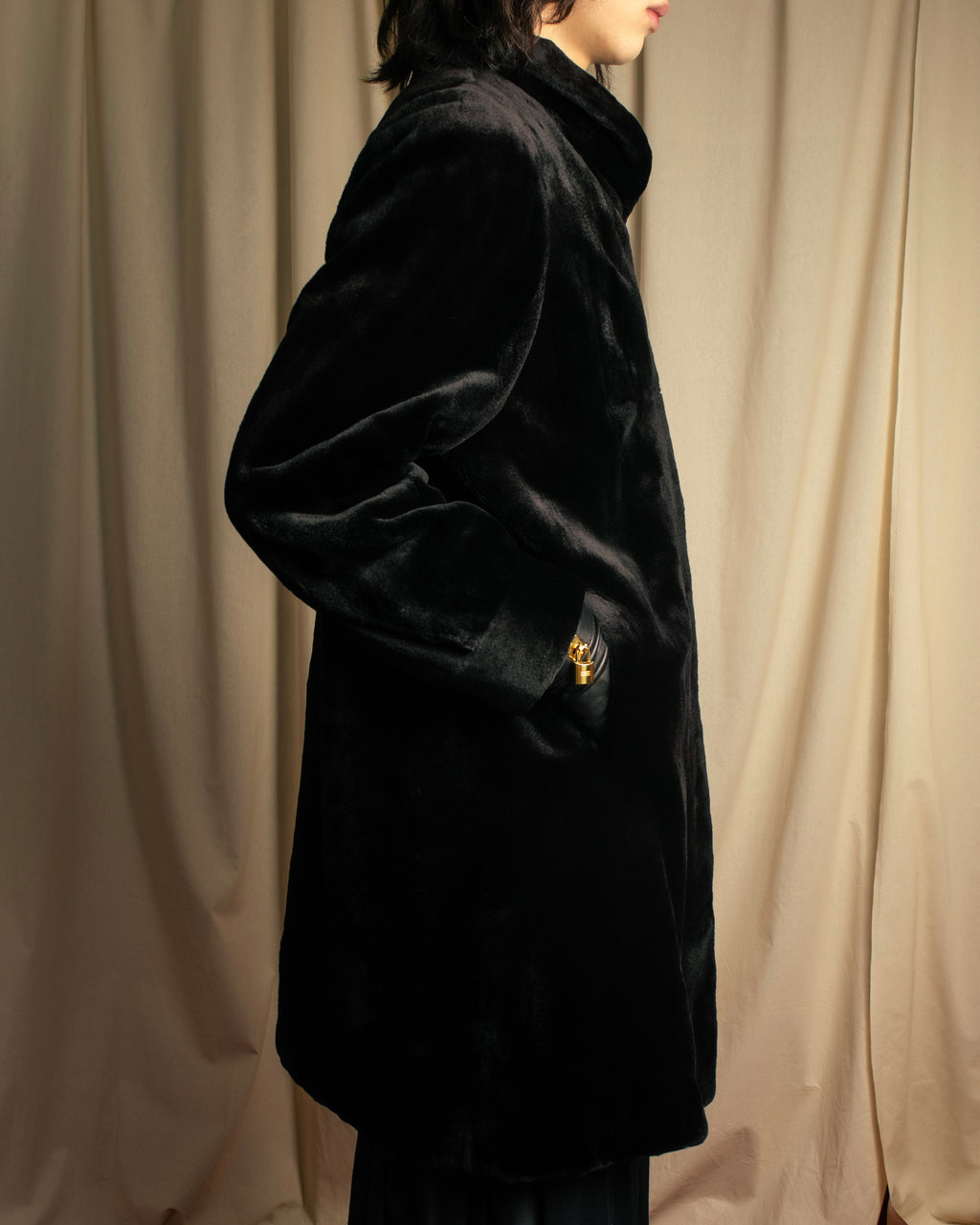 -SPECIAL- “VALENTINO” 1988–1992 SAGA Mink Shawl Collar Coat