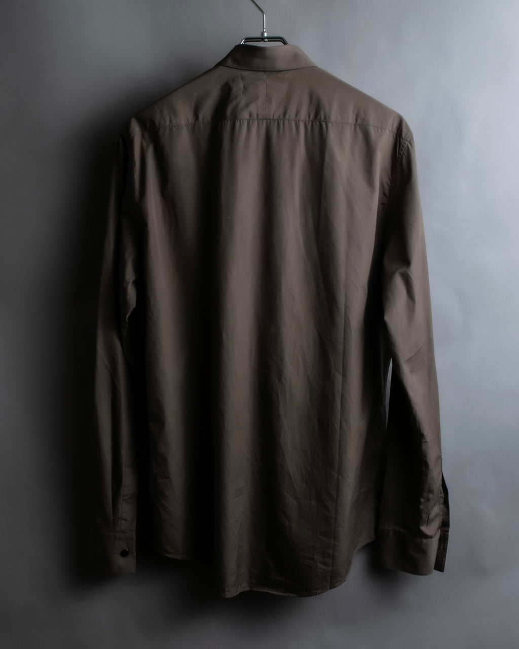 "HERMES" Mocha brown color oversized shirt