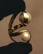 -SPECIAL- "Christian Dior” 2015-16 UltraDior sculpted double pearl ring