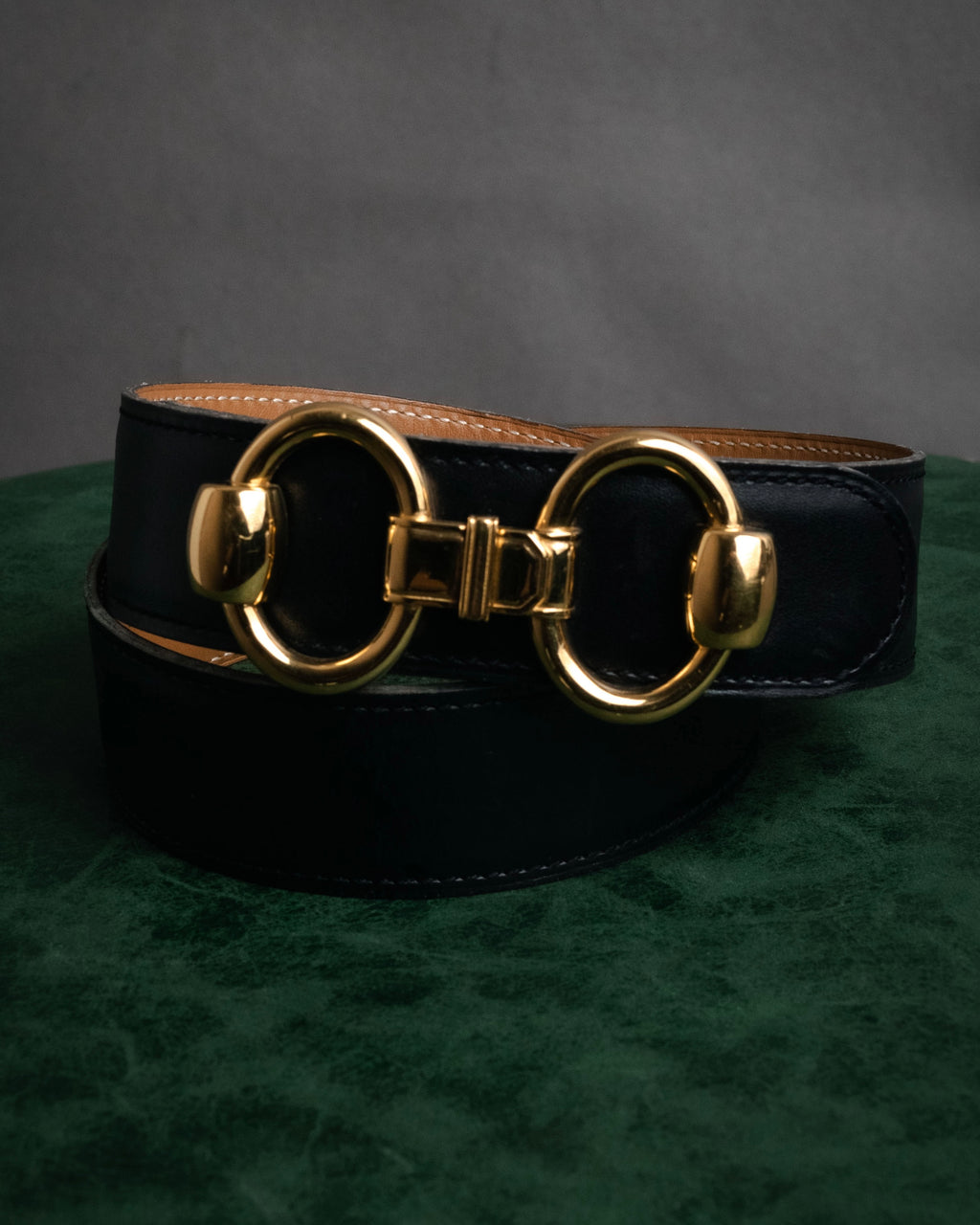 “HERMÈS” 90’s Horsebit leather belt