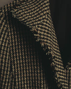 "BURBERRY LONDON" 00's-10's Fringed tweed blazer