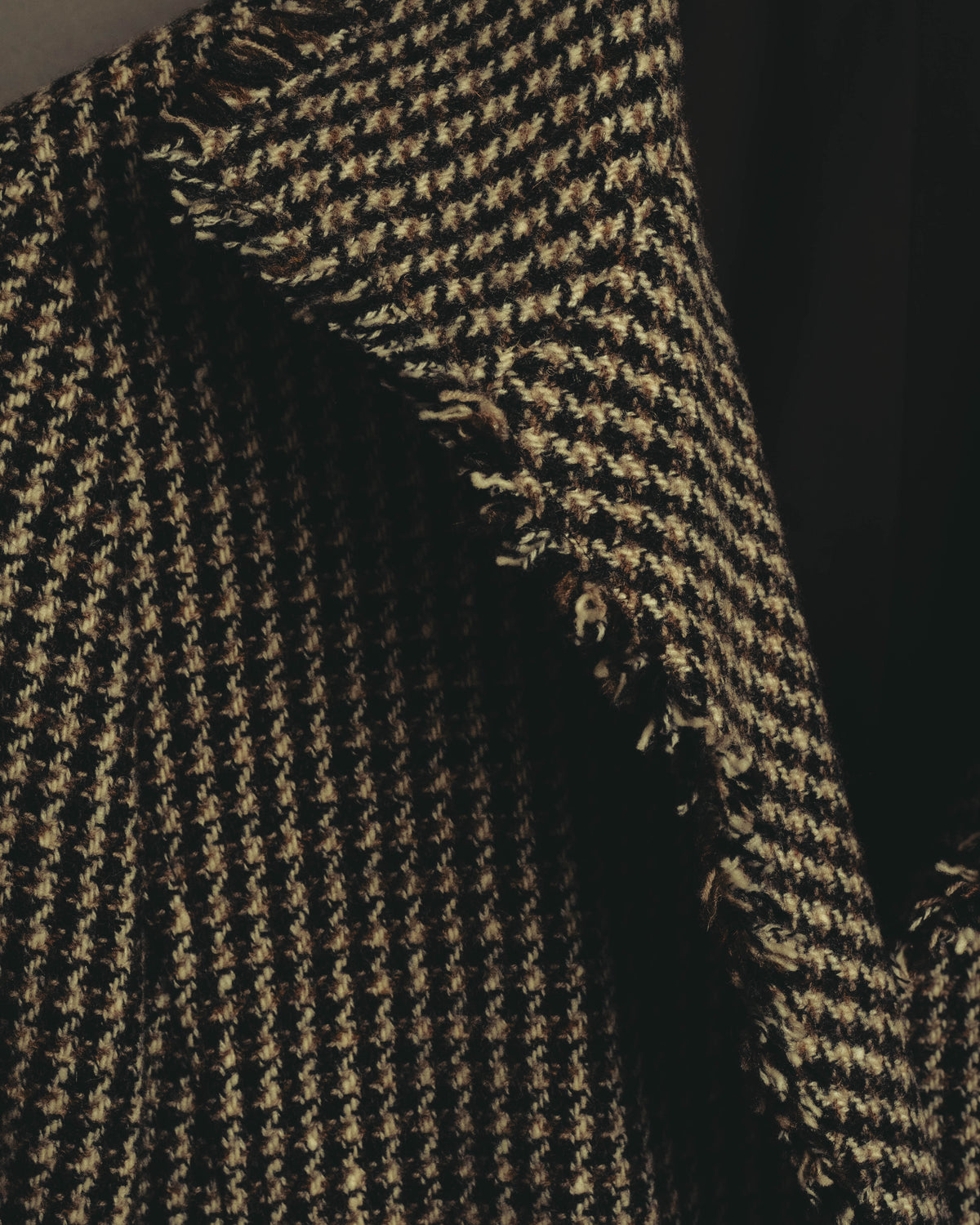 "BURBERRY LONDON" 00's-10's Fringed tweed blazer
