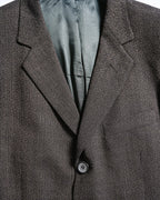 DOLCE & GABBANA/ 2015 Silver Pin Striped Single Breasted Set-up Brown