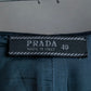 "PRADA" Short length tailored jacket & cropped skirt navy color set up