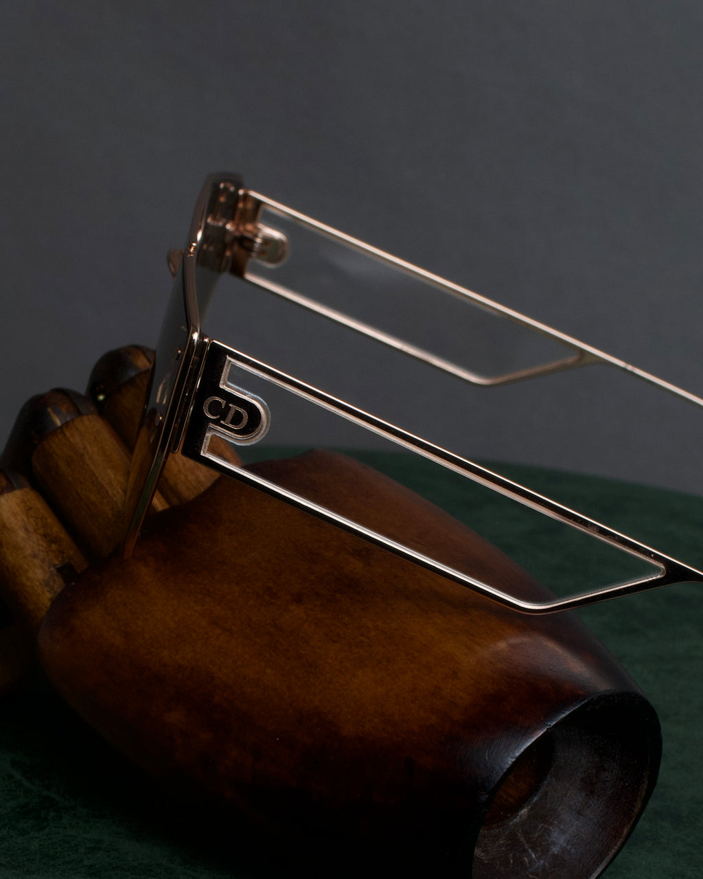 "Christian Dior" Metal acetate combination design sunglasses