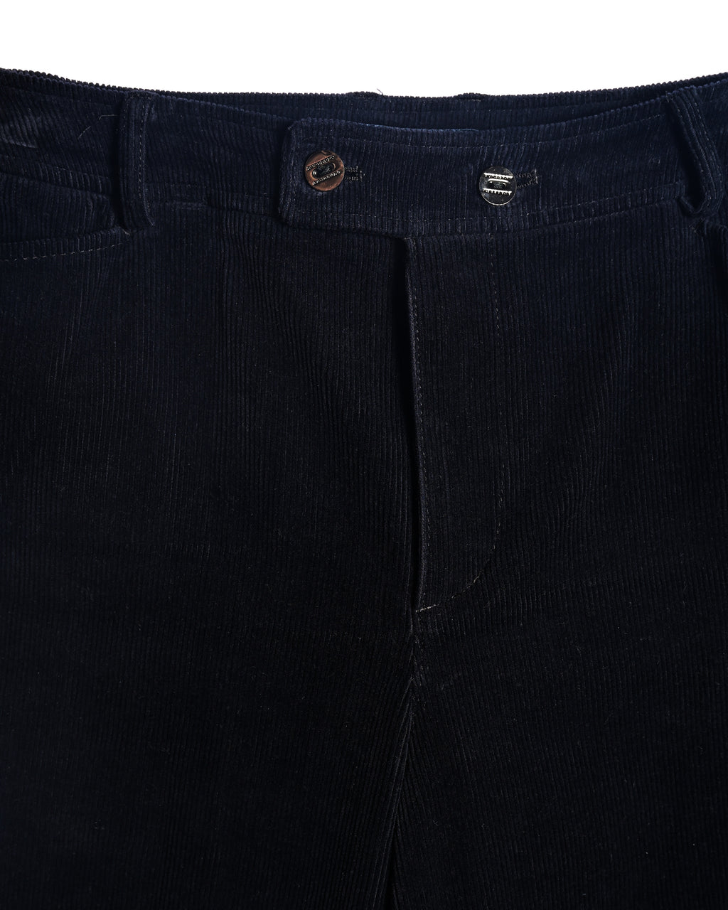 BURBERRY/ Slim Fit Single Breasted Corduroy Set Up Black