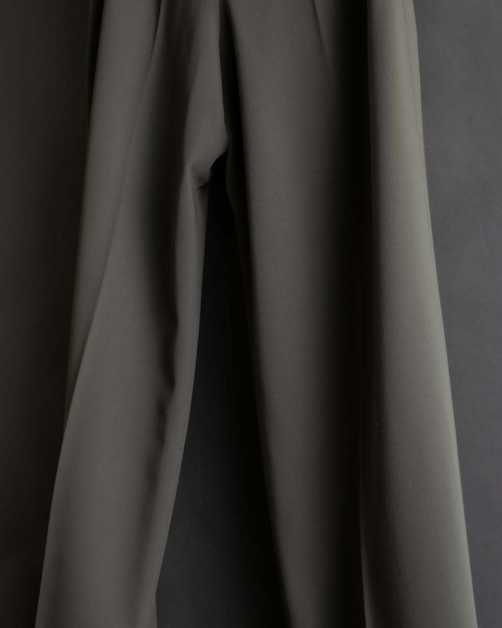 "HERMES" Margiela period silk wide straight slacks