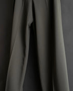 "HERMES" Margiela period silk wide straight slacks