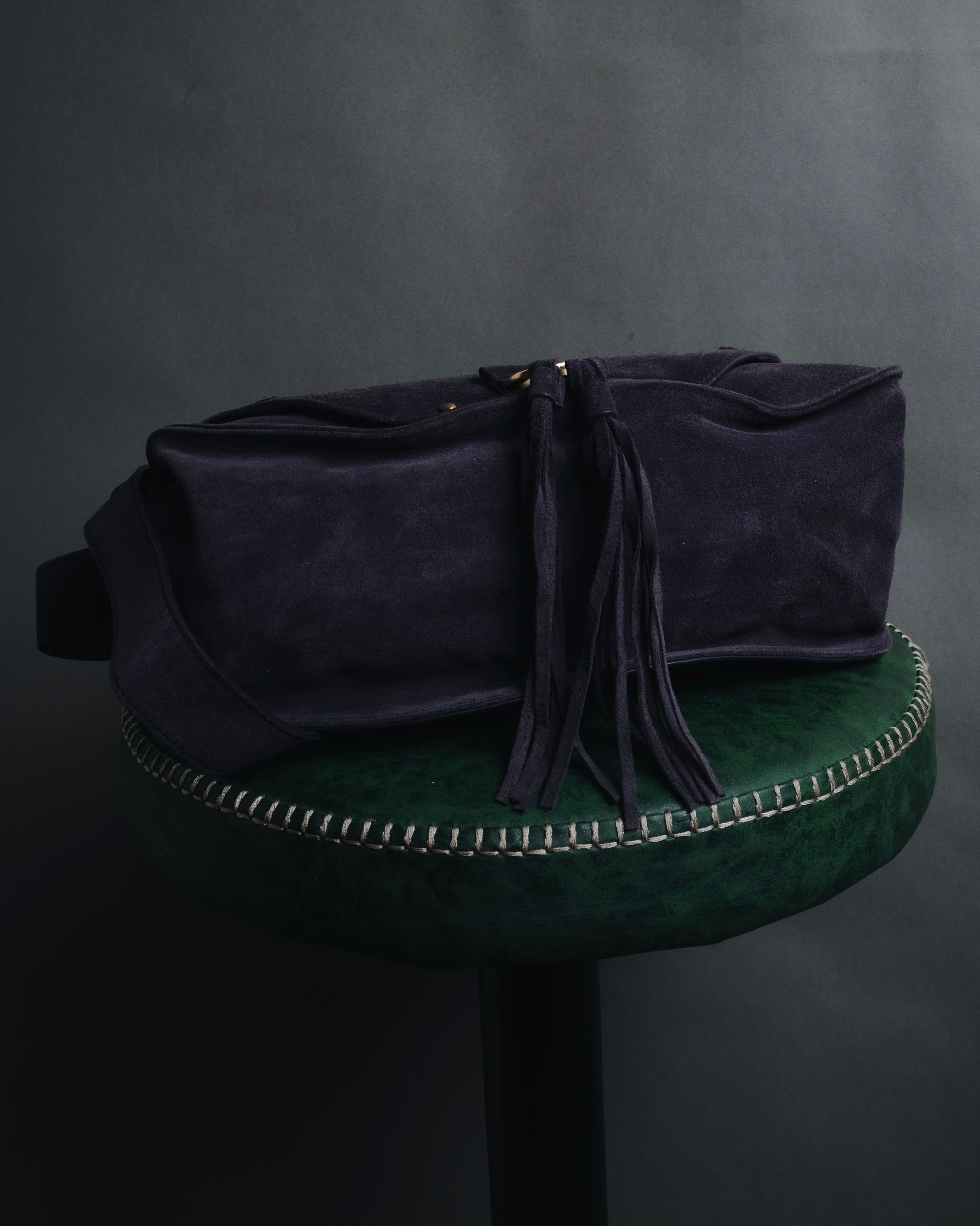 "See By Chloé" 2010s Suede tassel saddle Collins shoulder bag