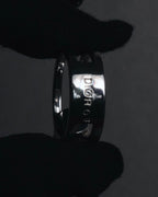 "Christian Dior" 00’s industrial solitaire crystal signet ring