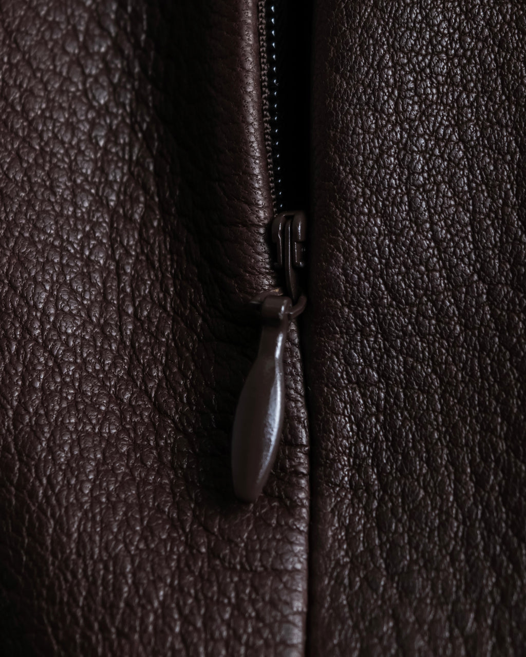 "Hermes by Gaultier" Round Pocket Wine Red Leather Skirt