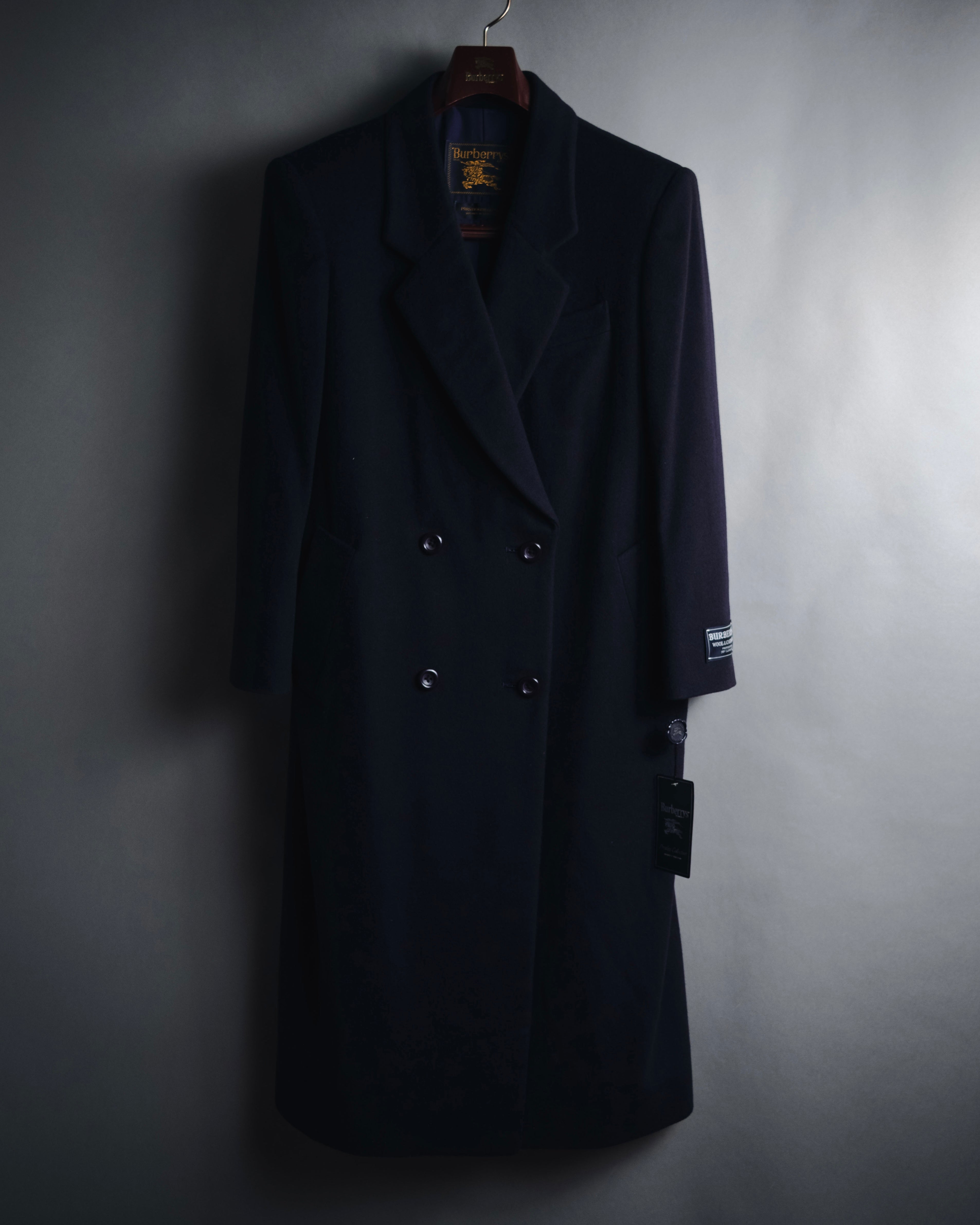 –SPECIAL– "BURBERRYS" Late 80’s-early 90’s wool and cashmere double-breasted chester coat