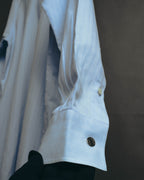 "Hermès" Vintage subtly woven cotton dress shirt