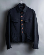 "COMME des GARCONS
COMME des GARCONS" 6 button detail raw edge jacket