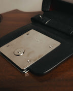 -SPECIAL- "JIL SANDER" 90's-00's Sculptural metal plate leather top handle handbag