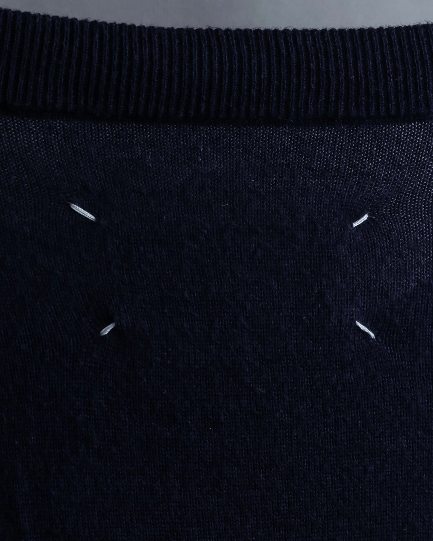 "MAISON MARGIELA" 20SS elbow patch design crew neck knit pullover