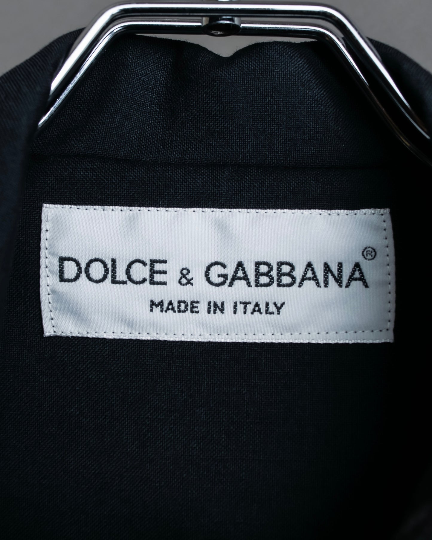 "DOLCE & GABBANA" Waist shape wool soutien collar jacket