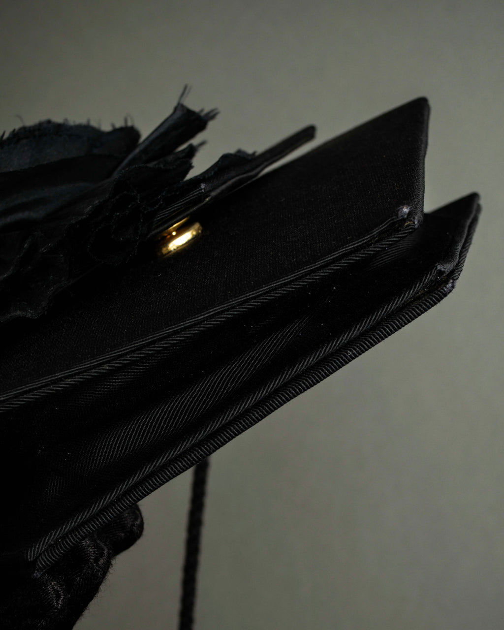 "Christian Dior Boutique Paris" Large flower motif design rope shoulder bag