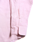 HERMES/ Oversized French Cuffed Contrast Collar Dress Shirt Pink
