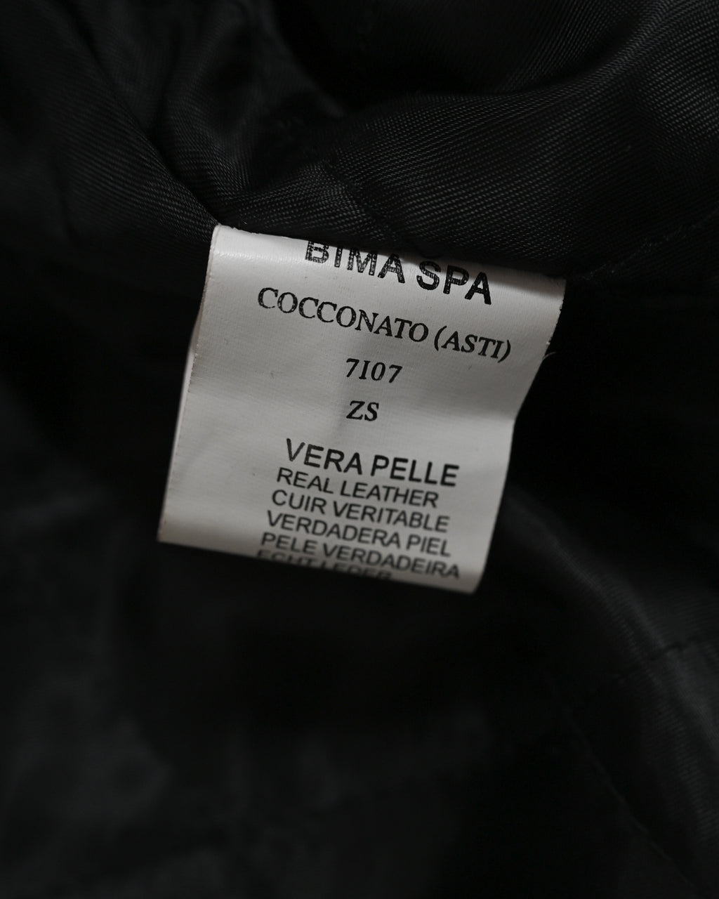 VINTAGE / Architectural Leather Jacket Dark Brown