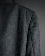 “Miss Dior” 90’s asymmetrical multi button wool dress