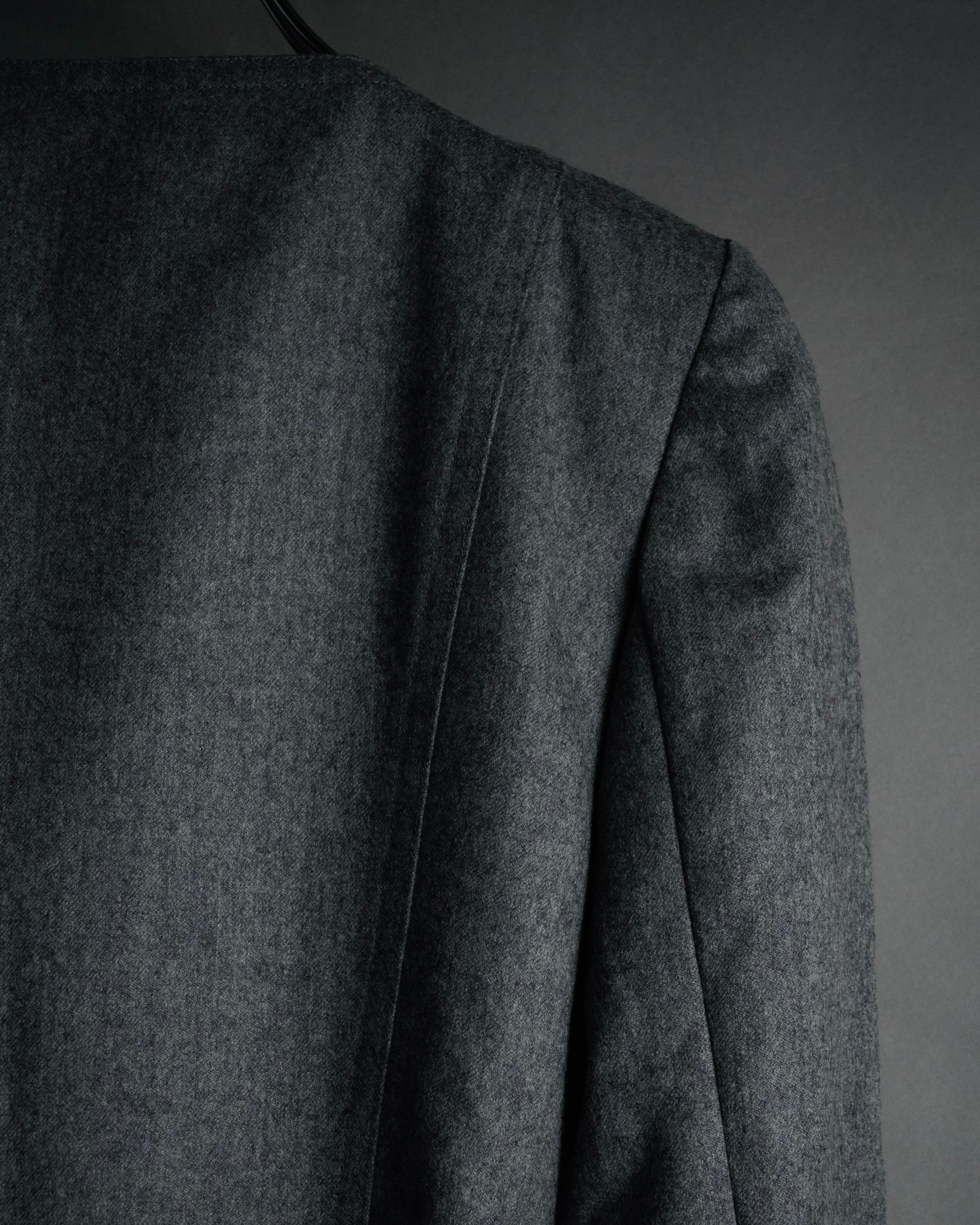 “Miss Dior” 90’s asymmetrical multi button wool dress