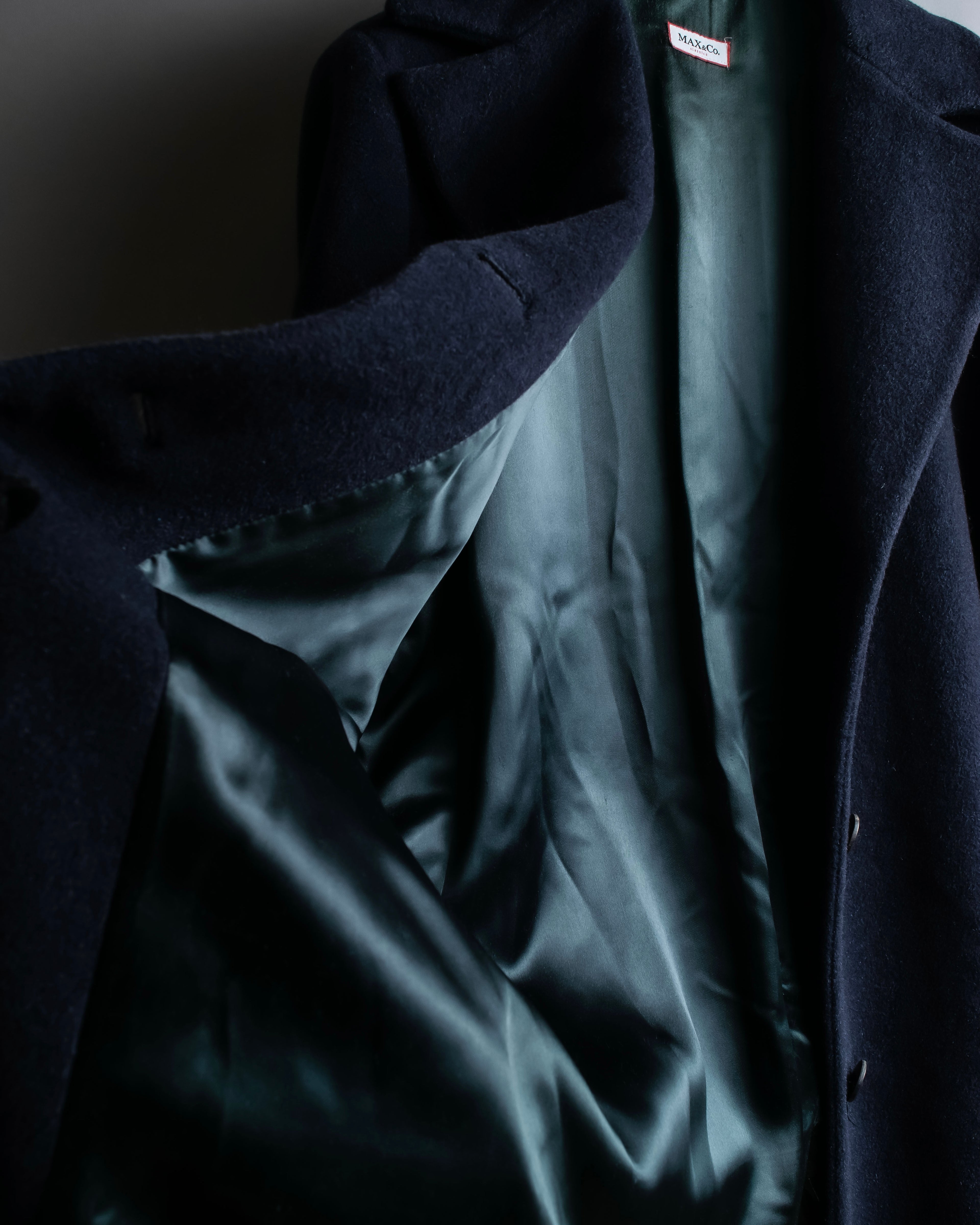 "MAX&amp;Co." Belted design wide lapel mid-length coat