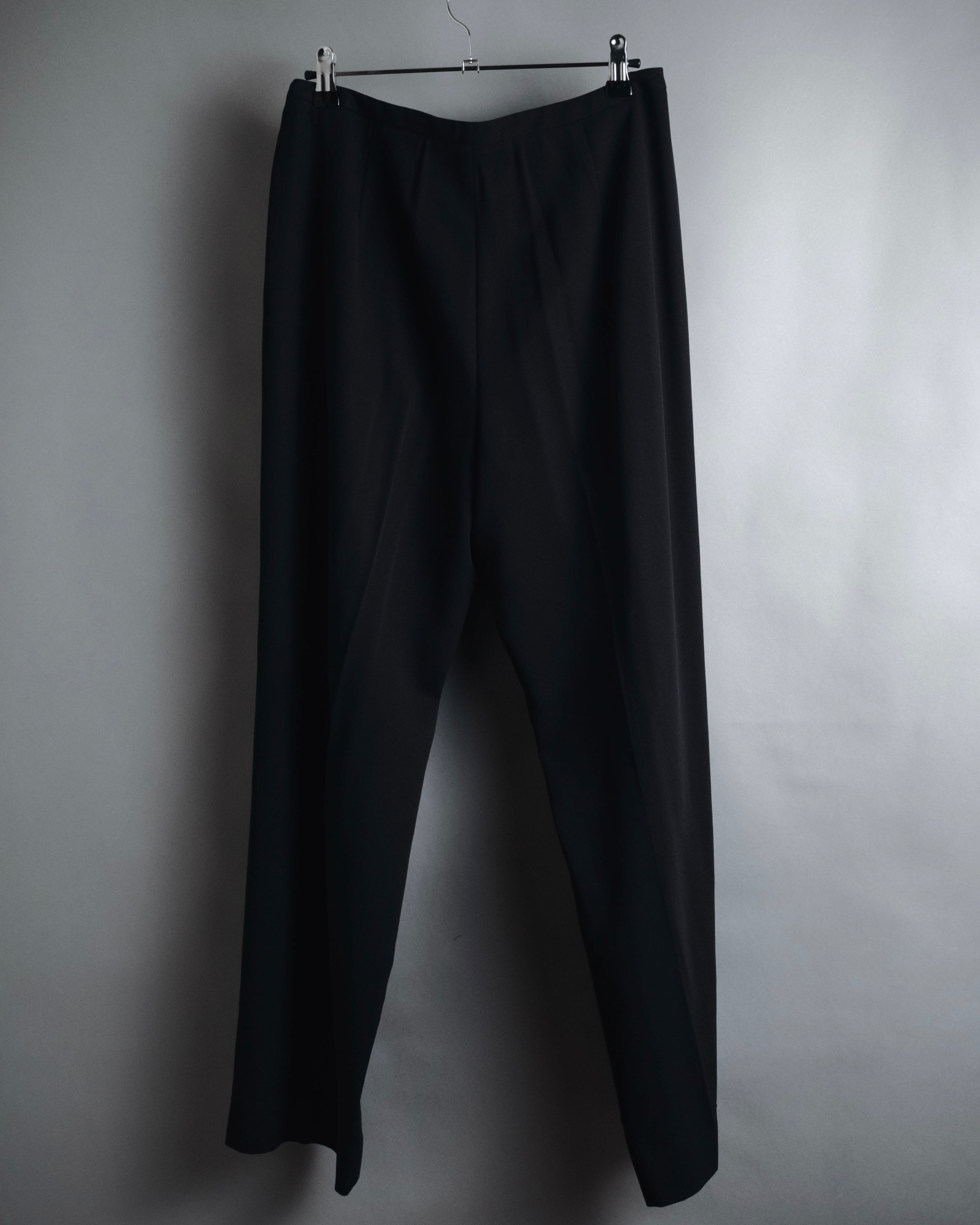 "GIORGIO ARMANI" 90’s Minimalist straight-leg virgin wool slacks