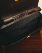 "Thierry Mugler" 80's-90's Architectural leather shoulder bag