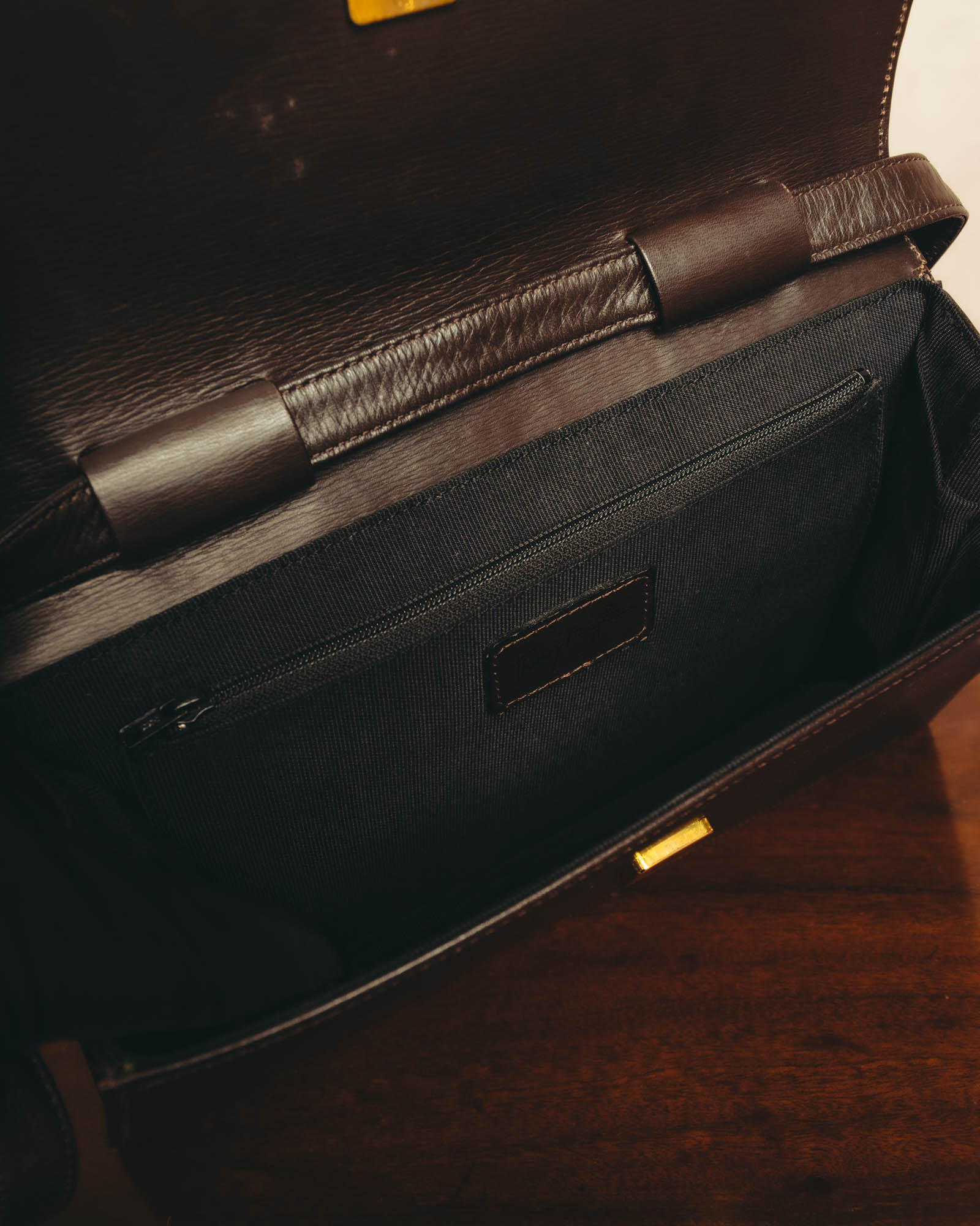 "Thierry Mugler" 80's-90's Architectural leather shoulder bag