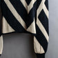 "BALMAIN" Geometric pattern turtleneck ribbed knit pullover