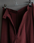 "JEAN PAUL GAULTIER" Beautiful drape burgundy wide slacks