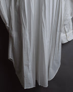 "ISSEY MIYAKE" Pleated design polyester long shirt