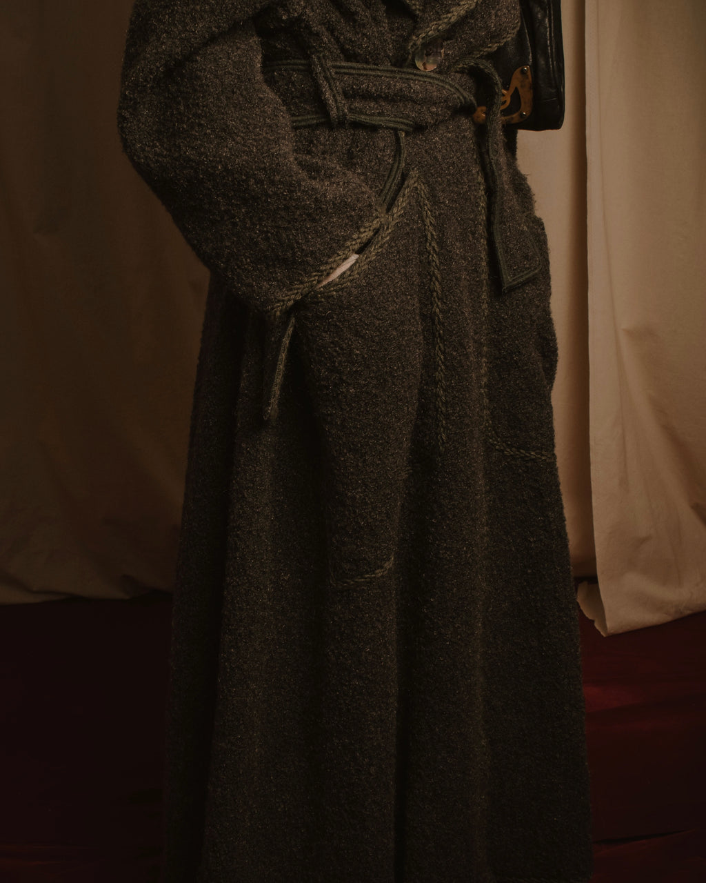 –SPECIAL– "FENDI"
Late 80s-early 90s oversized pile wool wrap coat