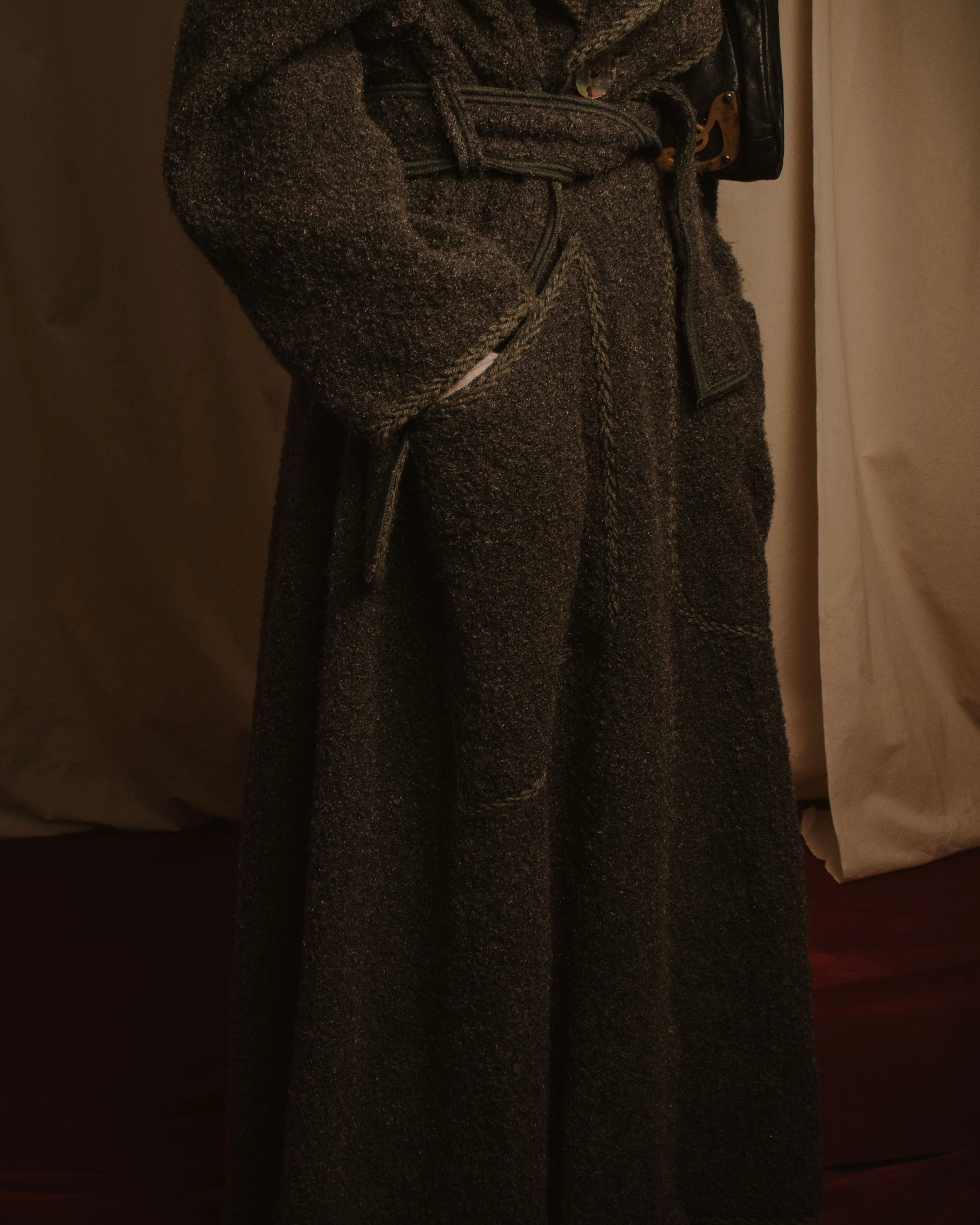 –SPECIAL– "FENDI"
Late 80s-early 90s oversized pile wool wrap coat